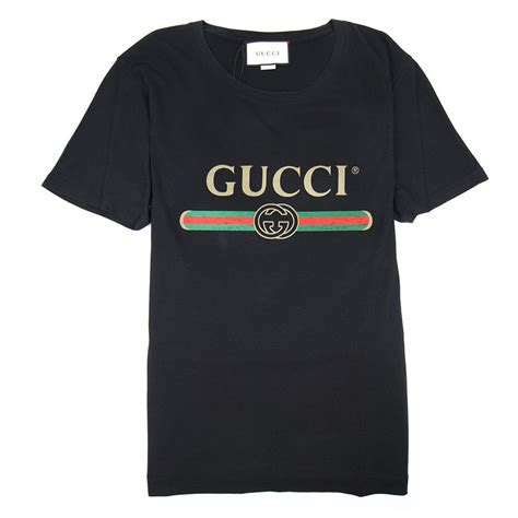 oversize washed t-shirt with gucci logo|Gucci .